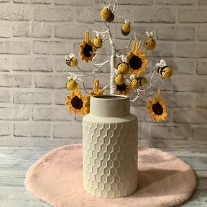 Old East Main Co. Ceramic Honeycomb Vase